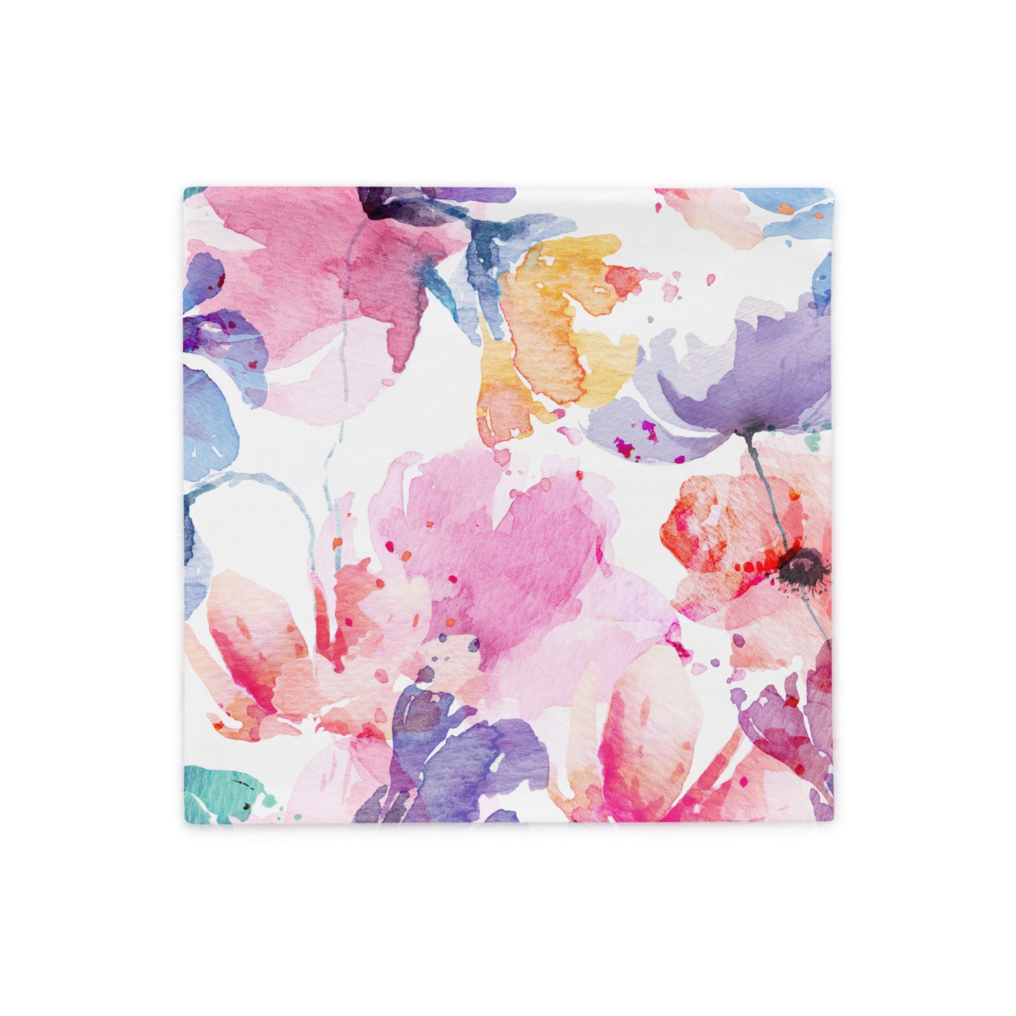 Blooming Flowers Abstract Pillow-Soft or Linen