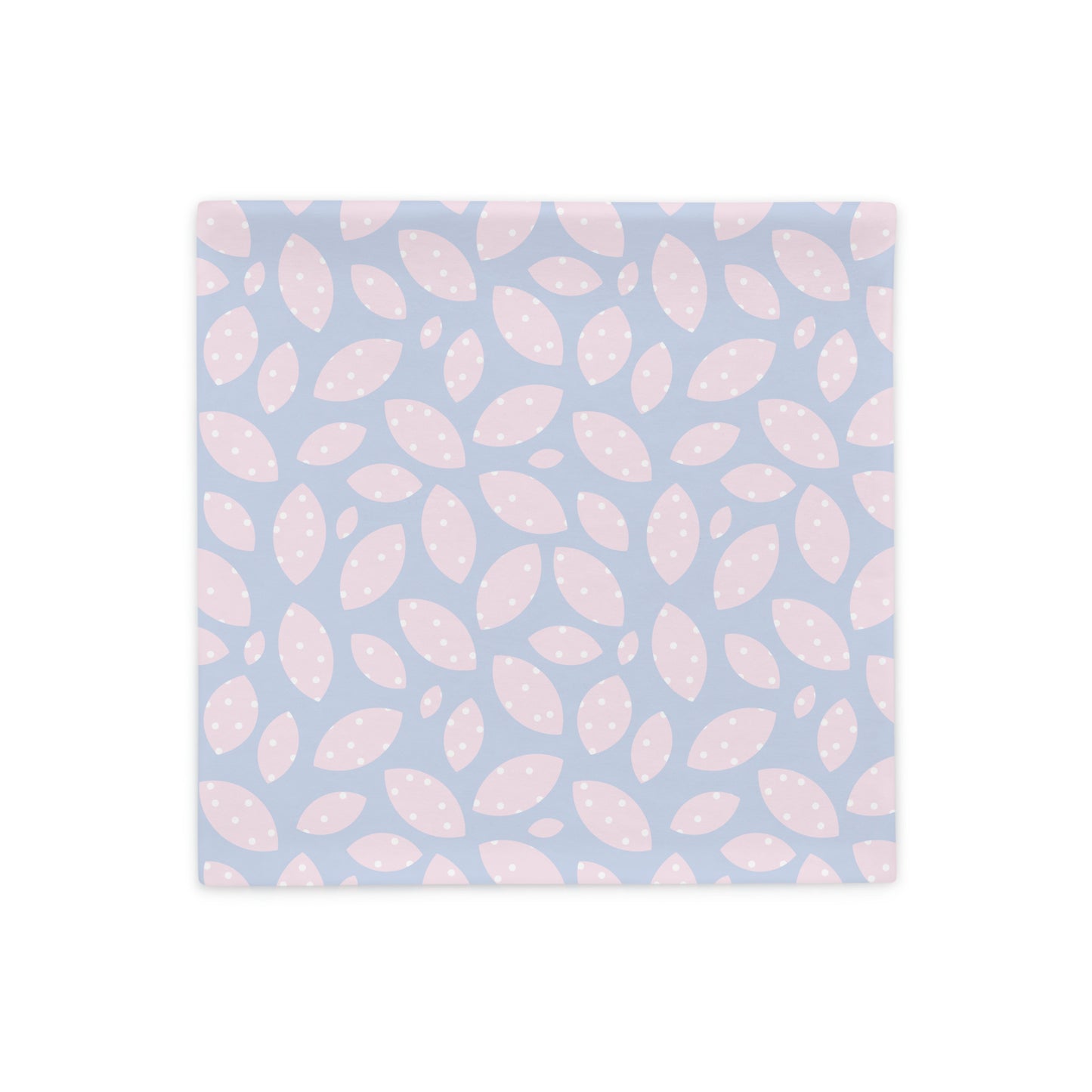 Leaves Dots Pattern Cute Pastel Color Pillow- Soft or Linen