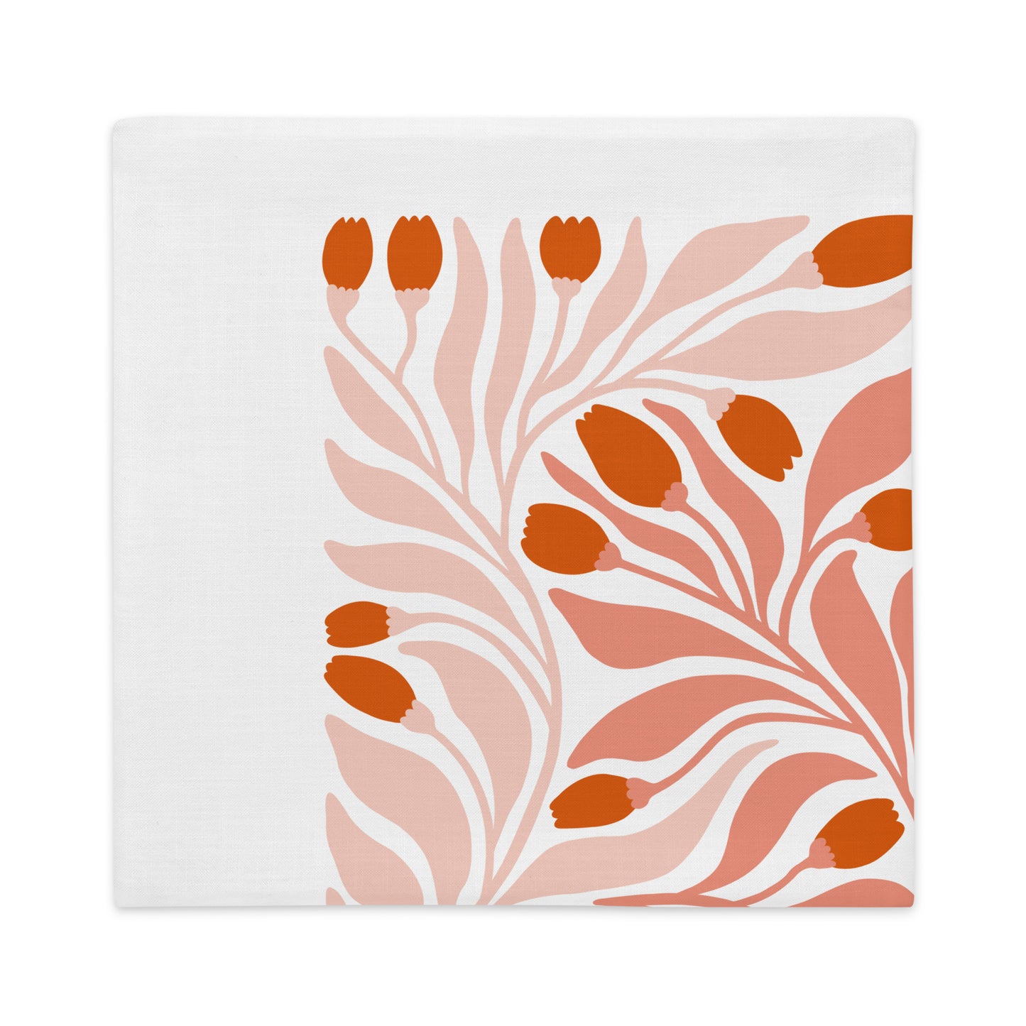 Soft Coral Hues Pillow- Soft or Linen