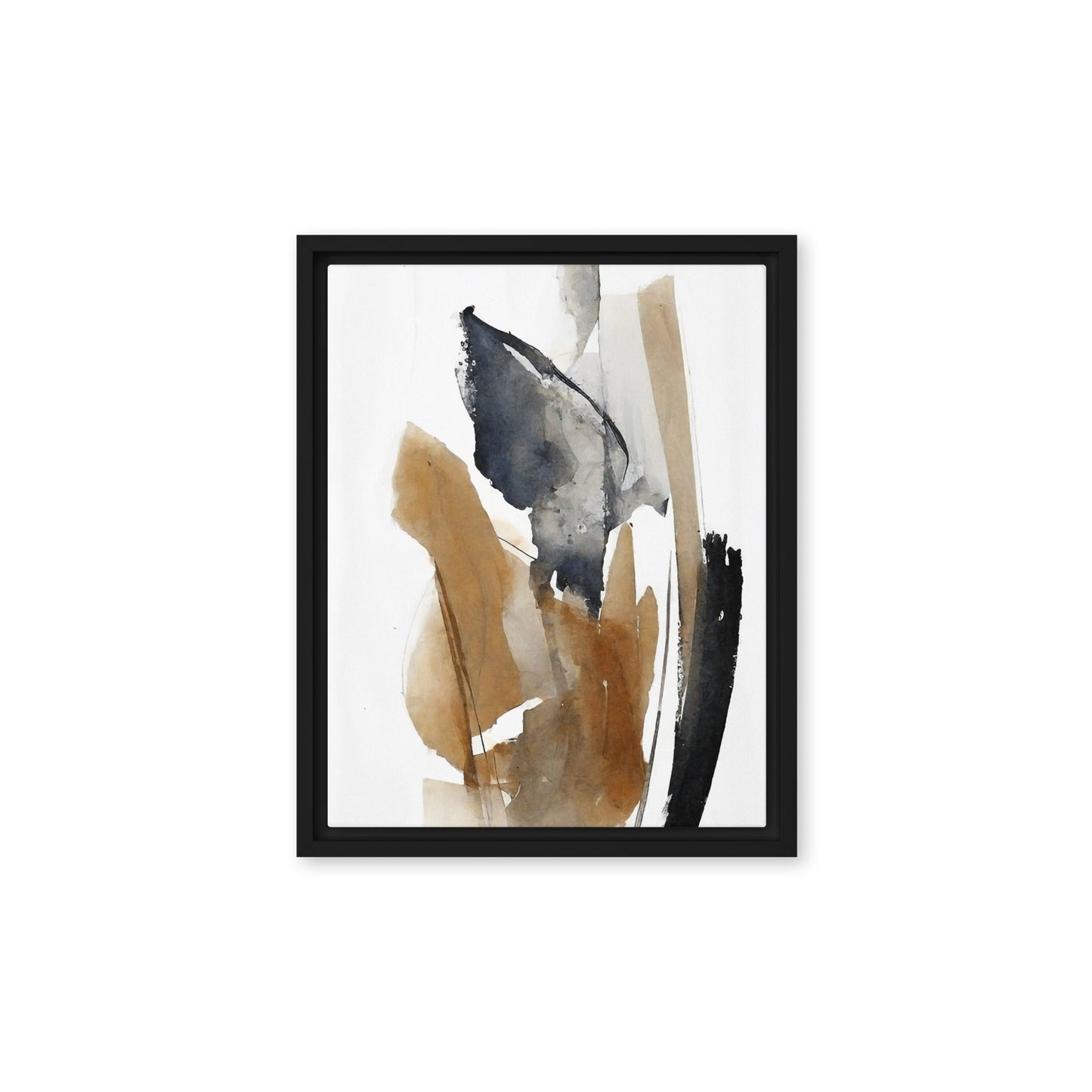 Transforming Colors Abstract Framed Canvas