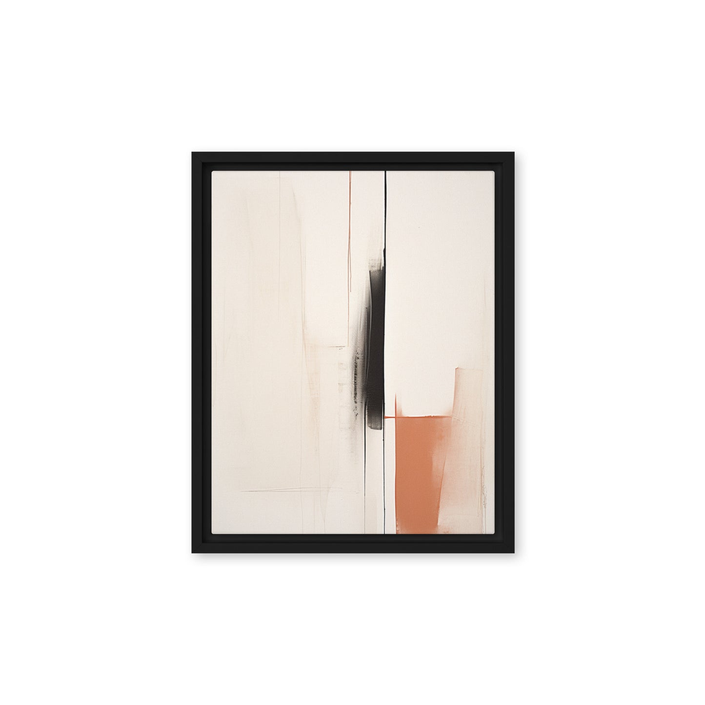 Ephemeral Elegance Abstract Framed canvas