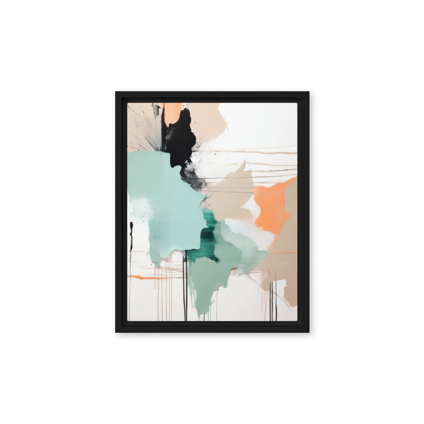 Whispering Winds Abstract Framed Canvas