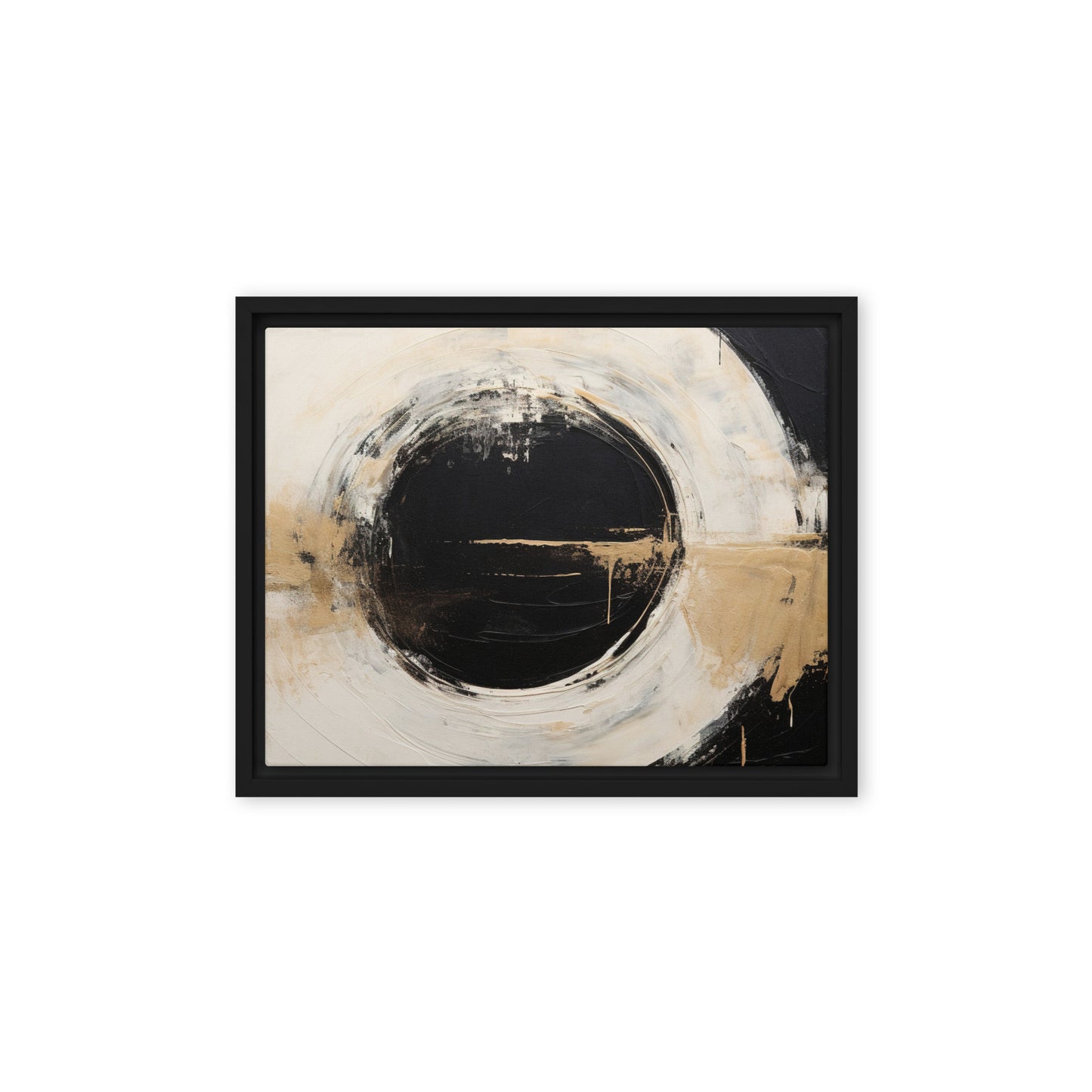Spiral Serenade Abstract Framed canvas