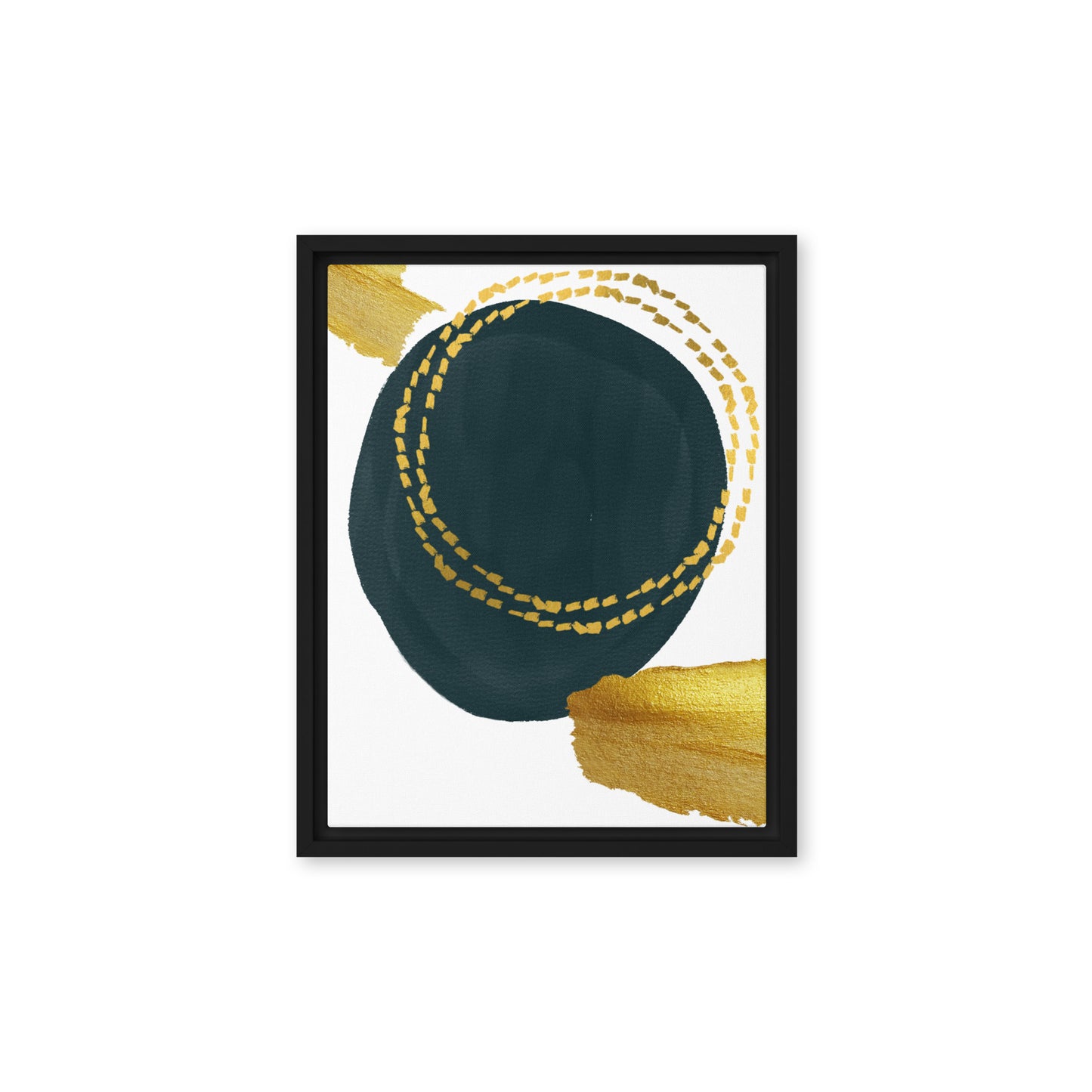 Orbital Overture Abstract Framed Canvas