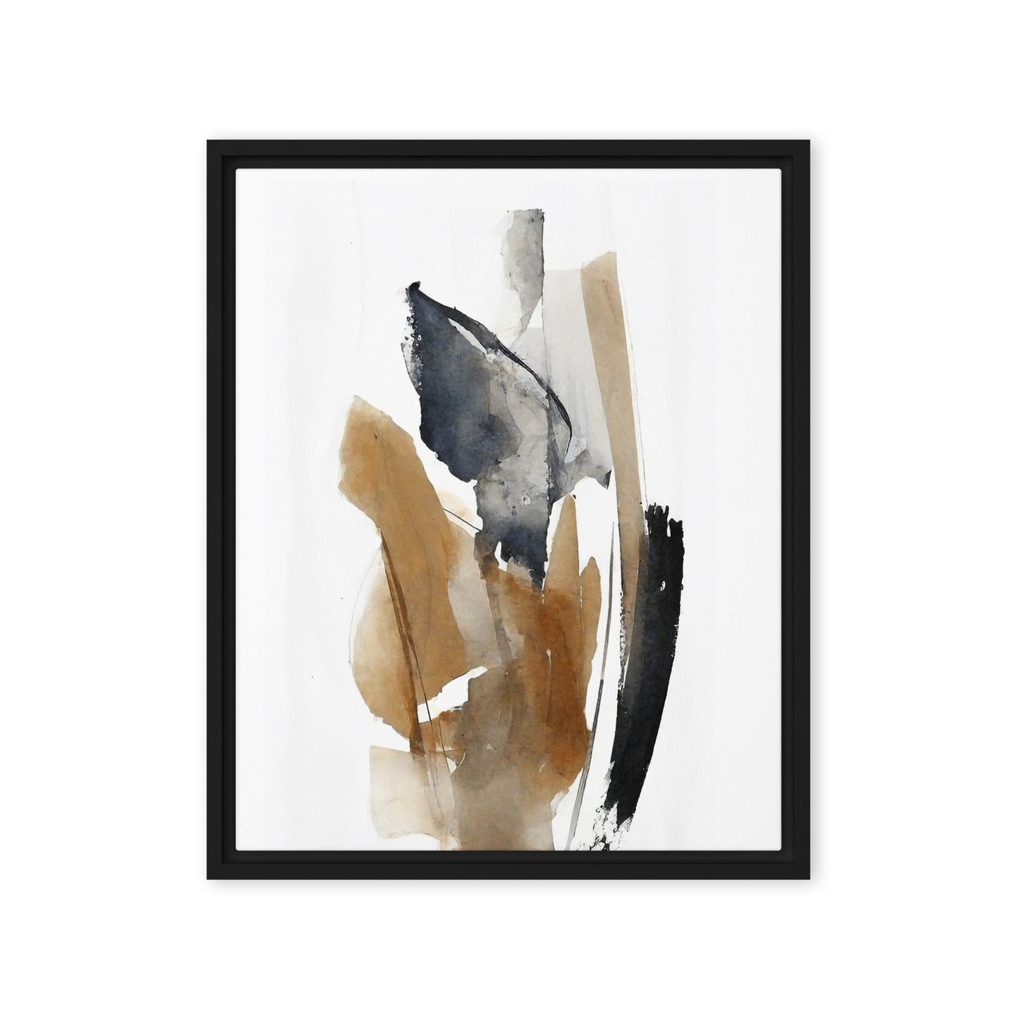 Transforming Colors Abstract Framed Canvas