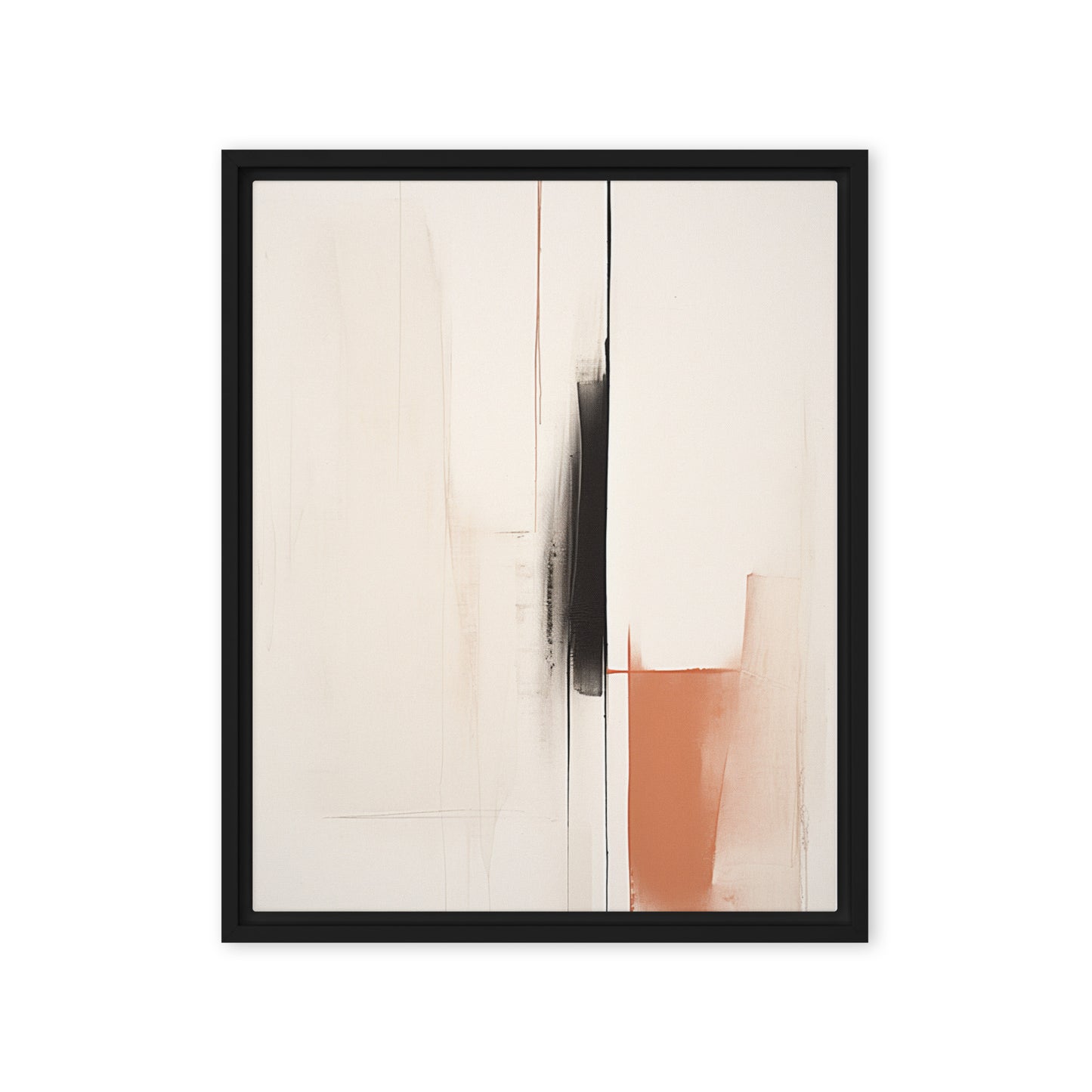 Ephemeral Elegance Abstract Framed canvas