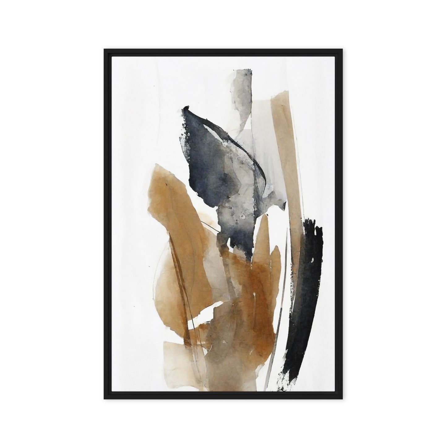 Transforming Colors Abstract Framed Canvas