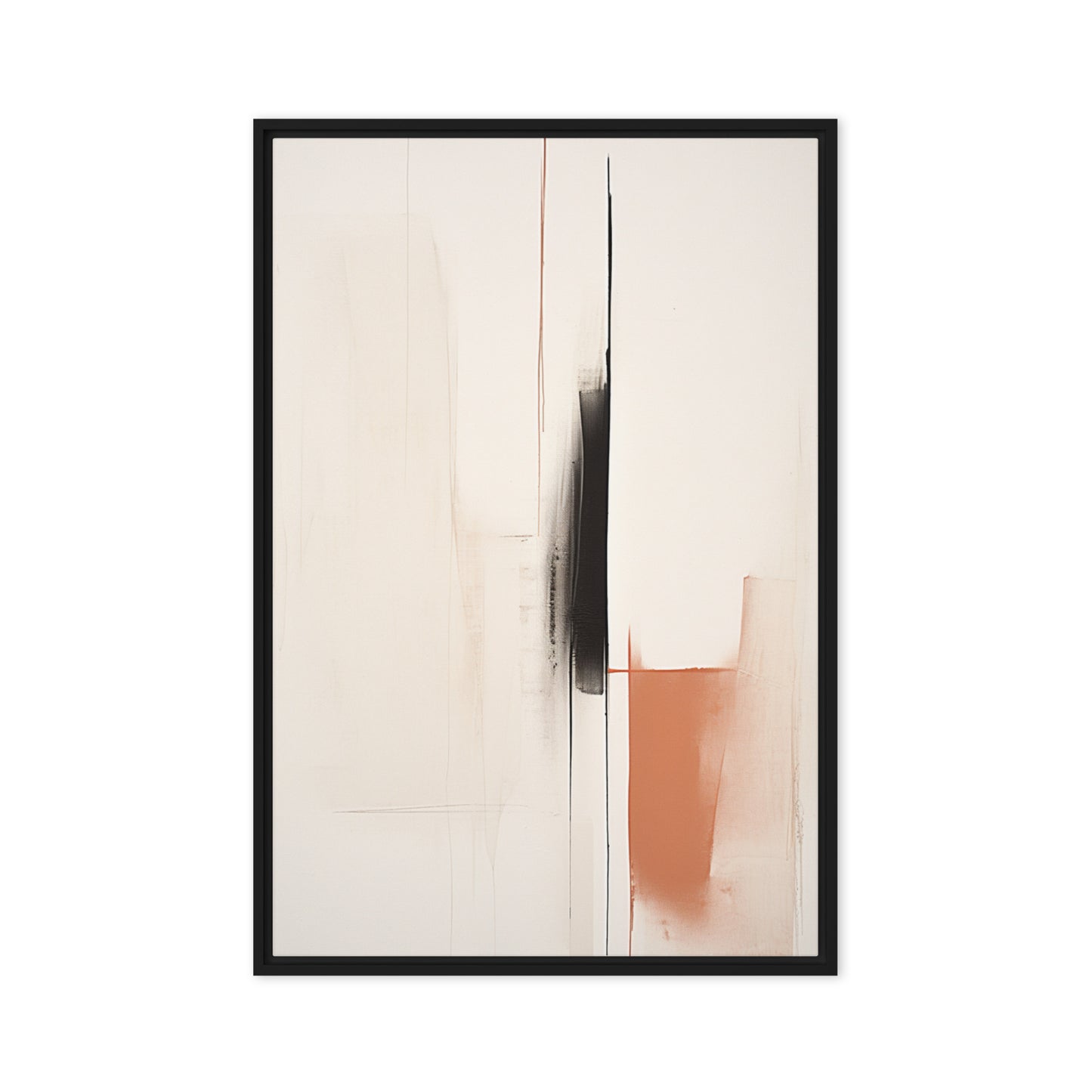 Ephemeral Elegance Abstract Framed canvas
