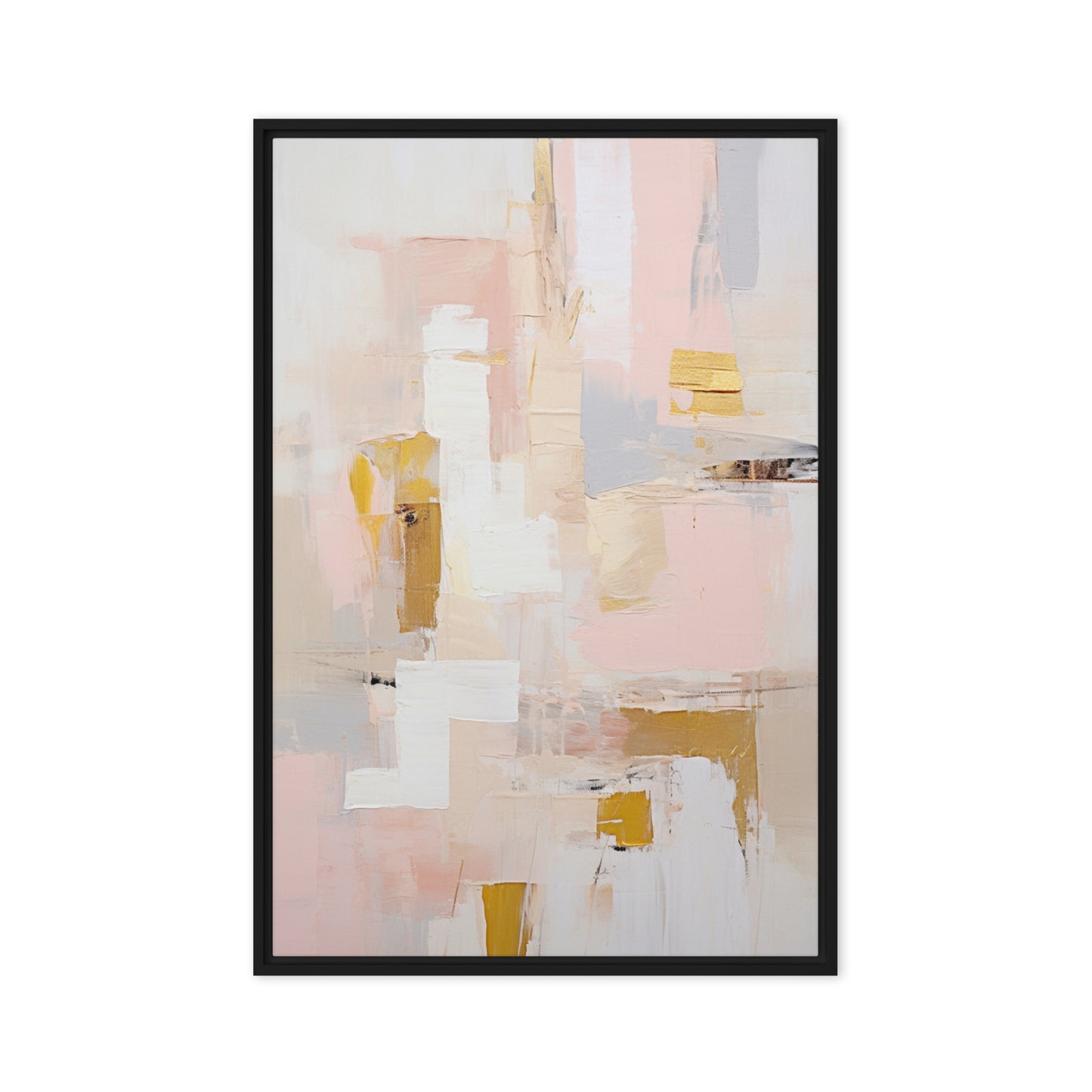 Gentle Essence Abstract Framed canvas