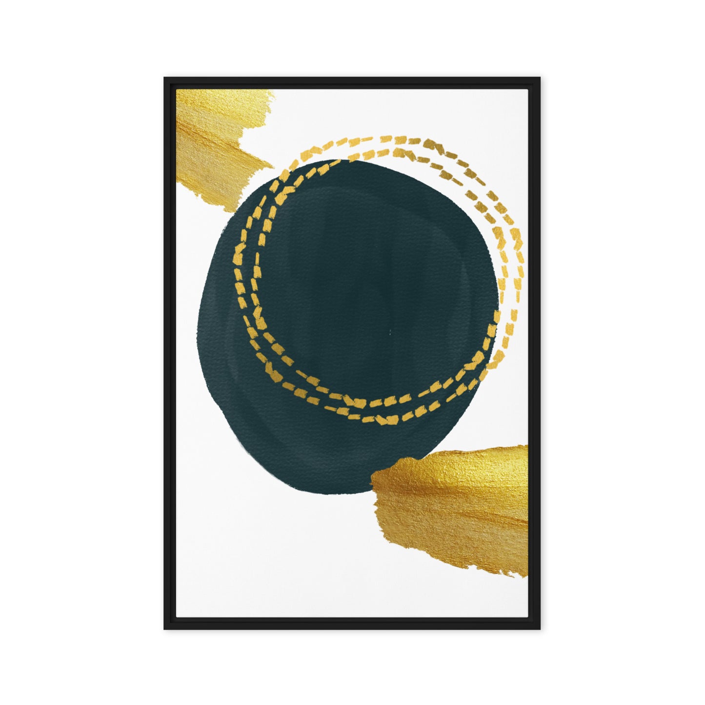 Orbital Overture Abstract Framed Canvas