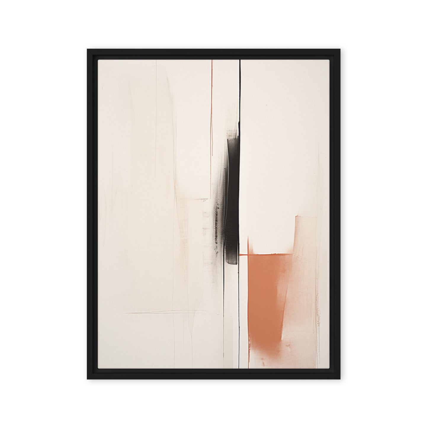 Ephemeral Elegance Abstract Framed canvas