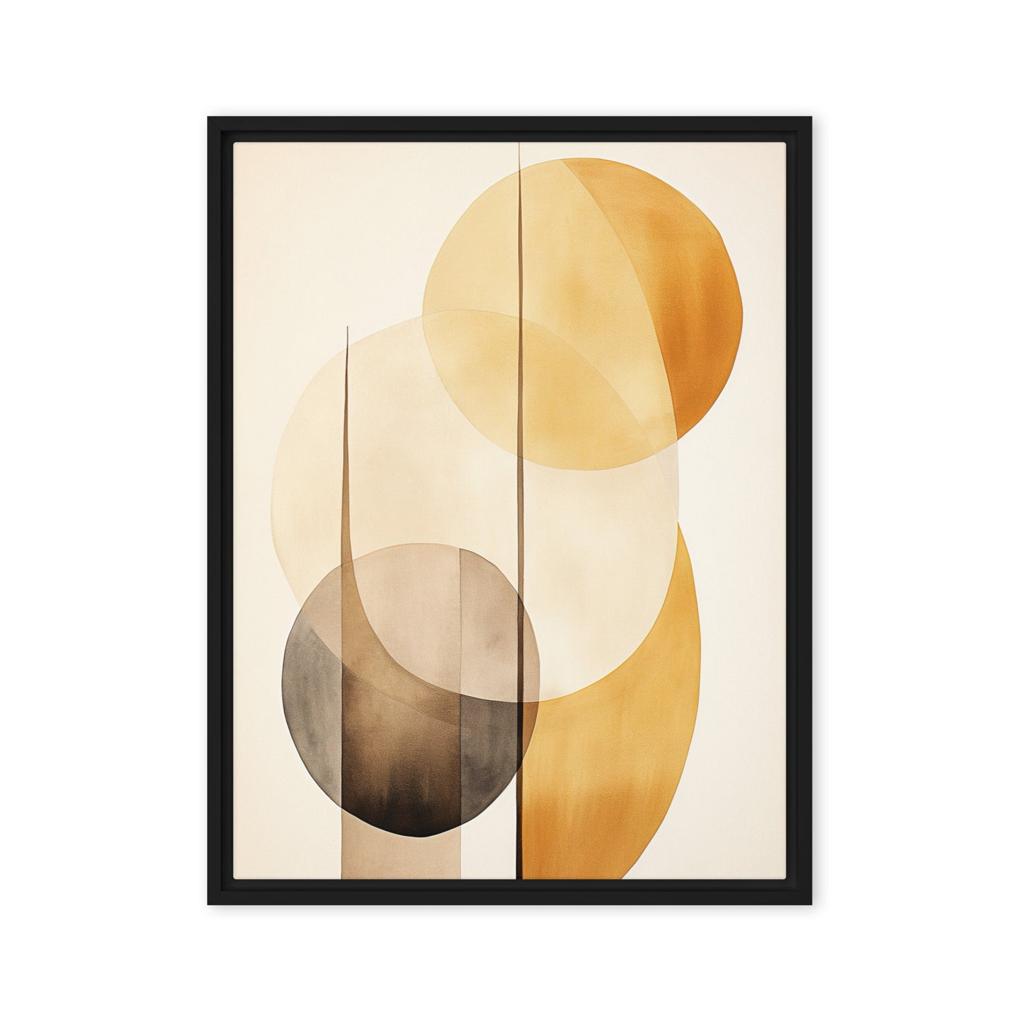 Circadian Symphony Abstract Framed Canvas