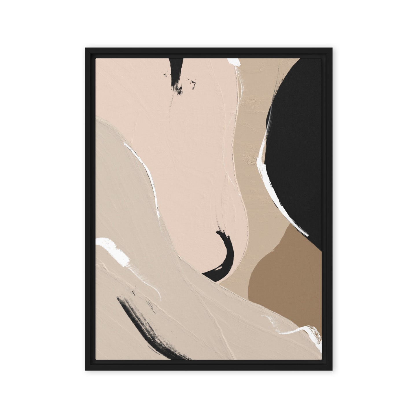 Echoes of Eternity Abstract Framed Canvas