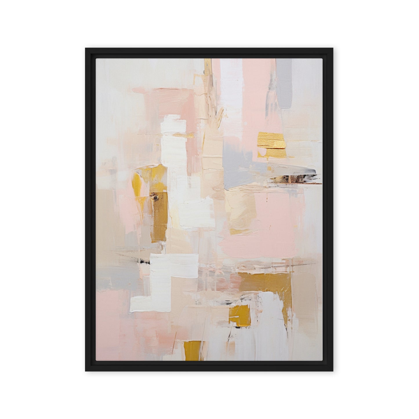 Gentle Essence Abstract Framed canvas