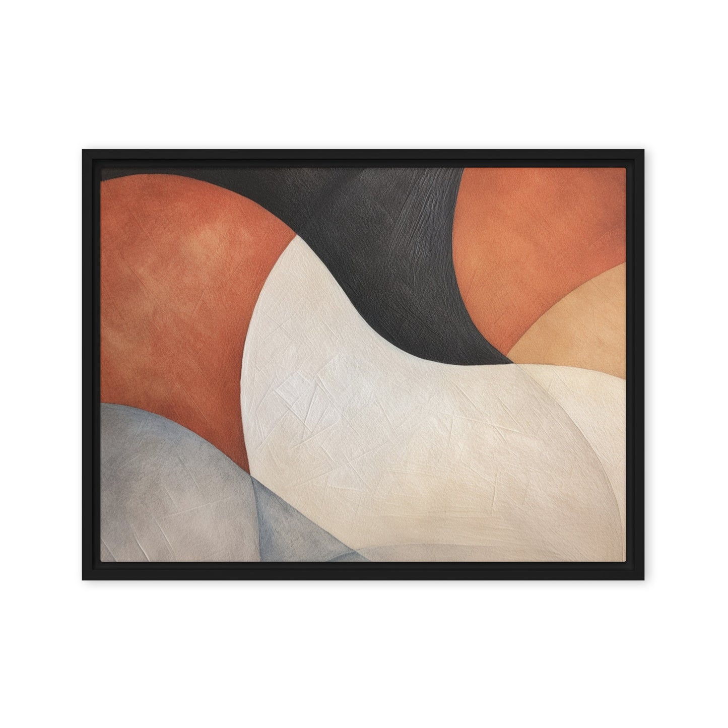Dreamy Palette Two Abstract Framed Canvas