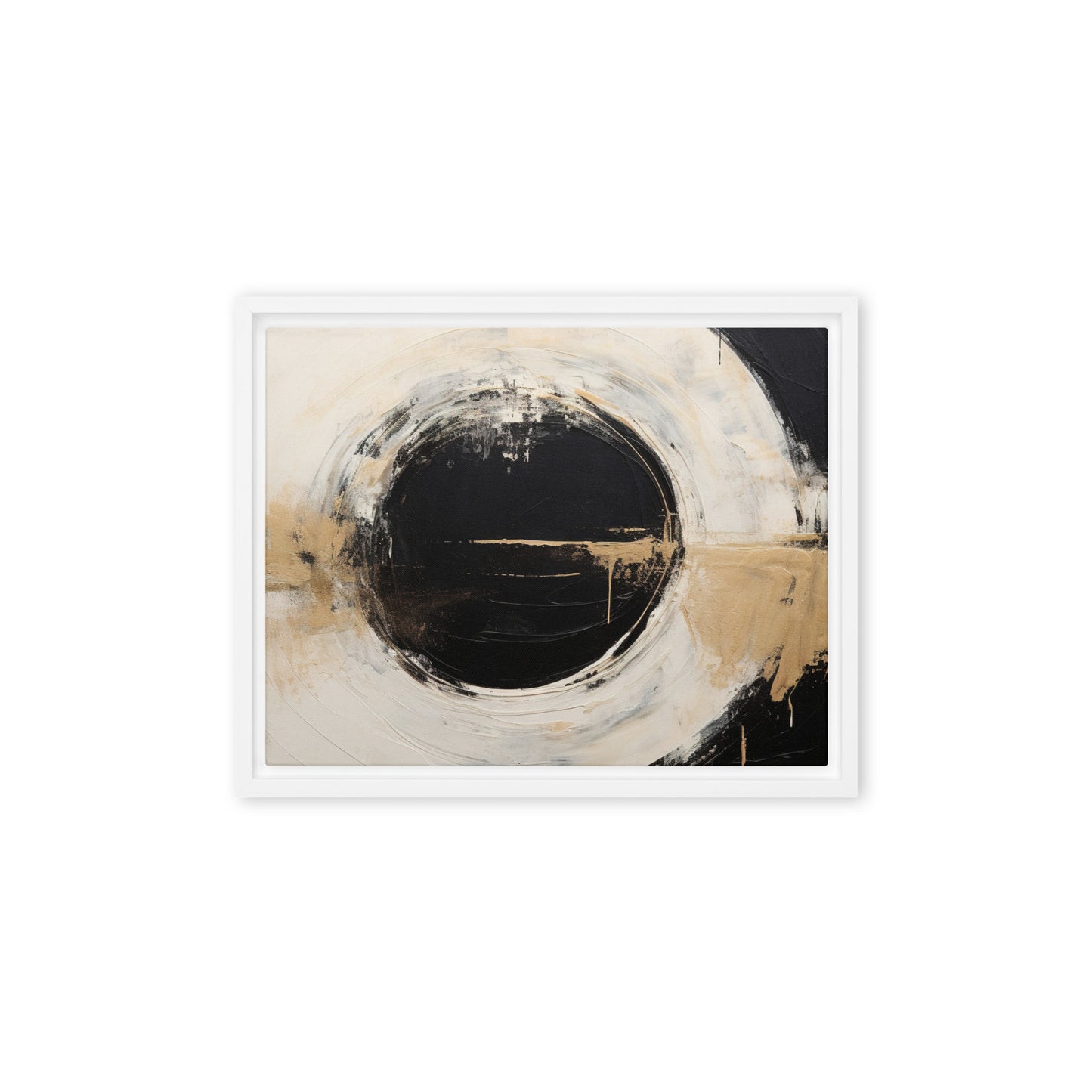 Spiral Serenade Abstract Framed canvas