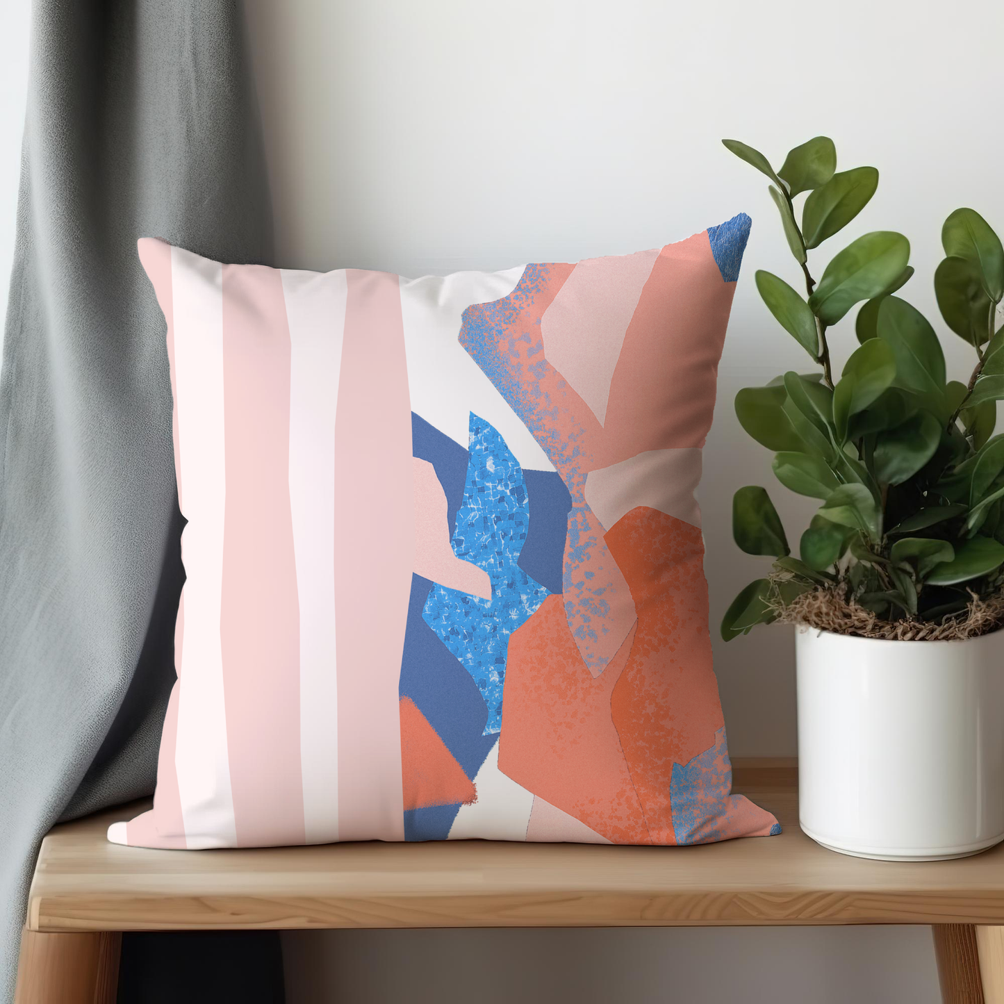 Subtle Pastel Pillow- Soft or Linen