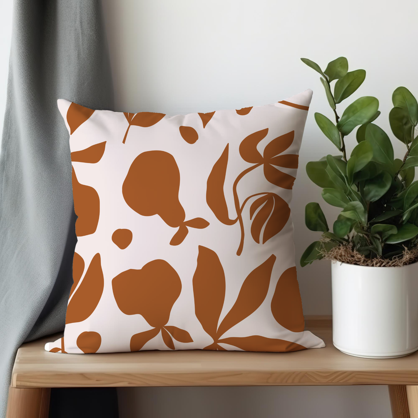 Groovy Floral Patterns Matisse Inspired Pillow - Soft or Linen