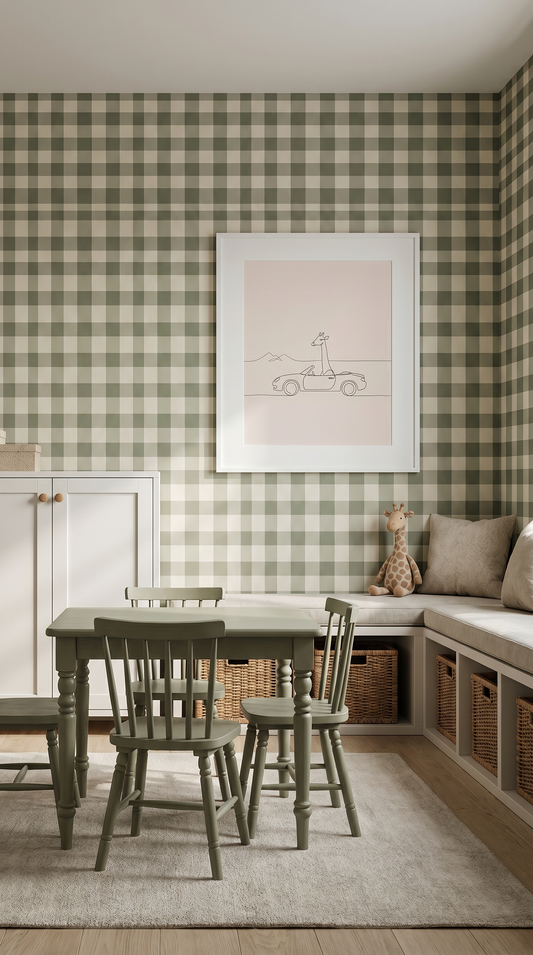 Giraffe in Car Nursery Wall Art