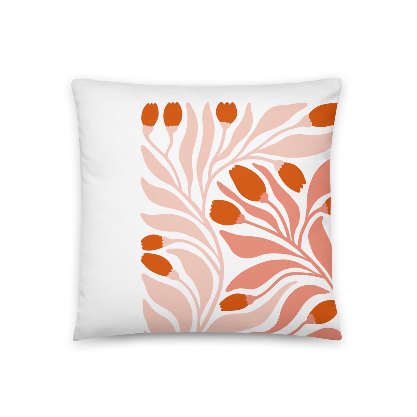 Soft Coral Hues Pillow- Soft or Linen