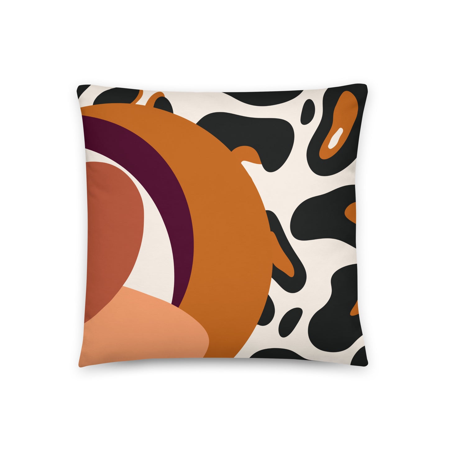 Leopard Print Abstract Pillow- Soft