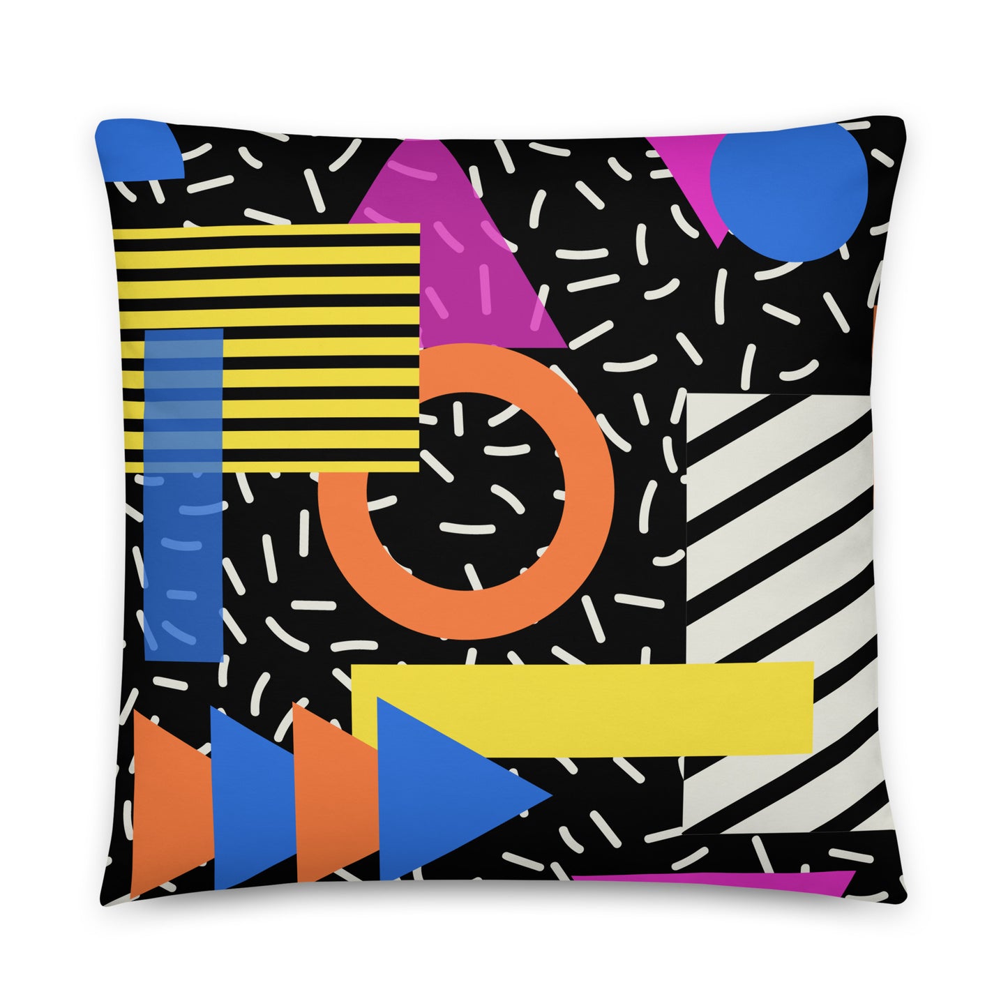 Geometric Shapes Pillow- Soft or Linen