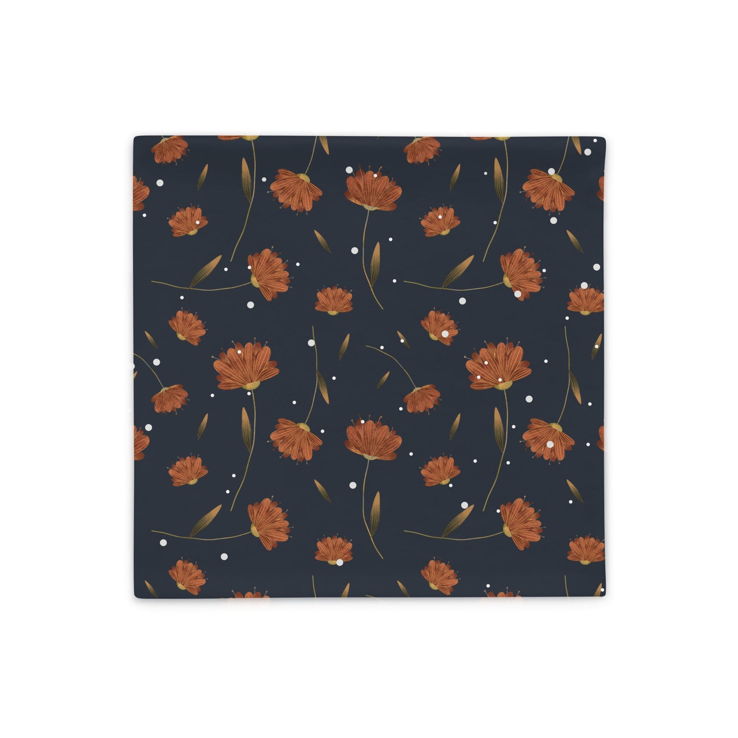 Noir Autumn leaves Pillow - Soft or Linen