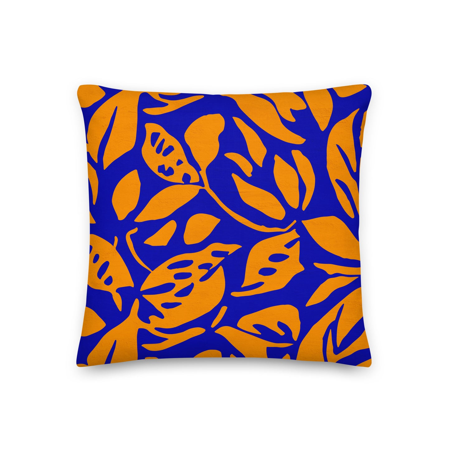 Ocean Sunset Inspired Blue Pillow- Soft or Linen