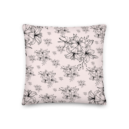 Blush Blossom pillow- Soft or Linen