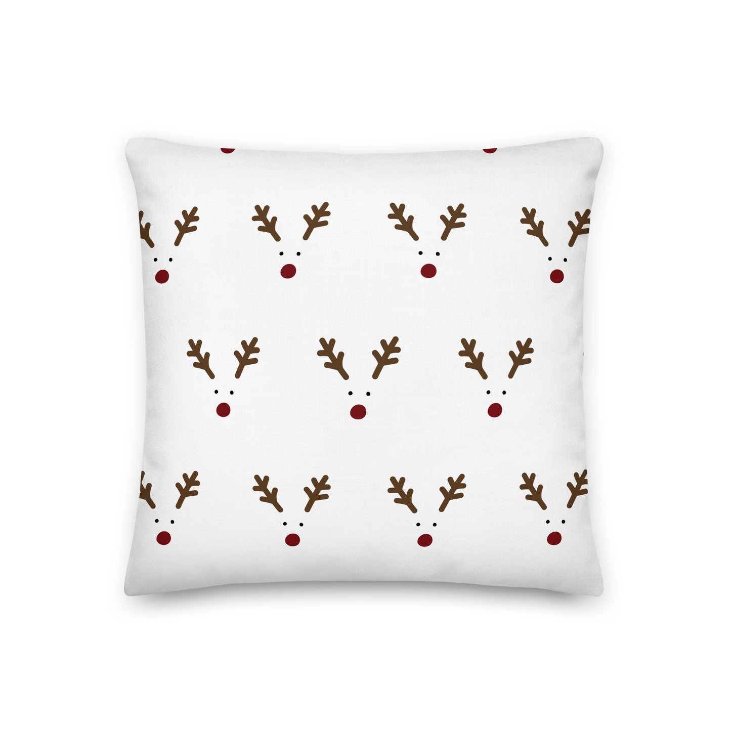 Christmas Pillow- Raindeer nose eyes ears- Soft Or Linen