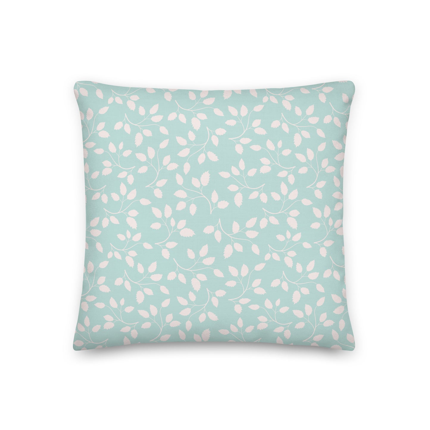 Seamless Vintage Pattern With Leaves Pillow- Soft or Linen