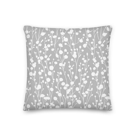 Calm Prairie Print Premium Pillow- Soft or Linen