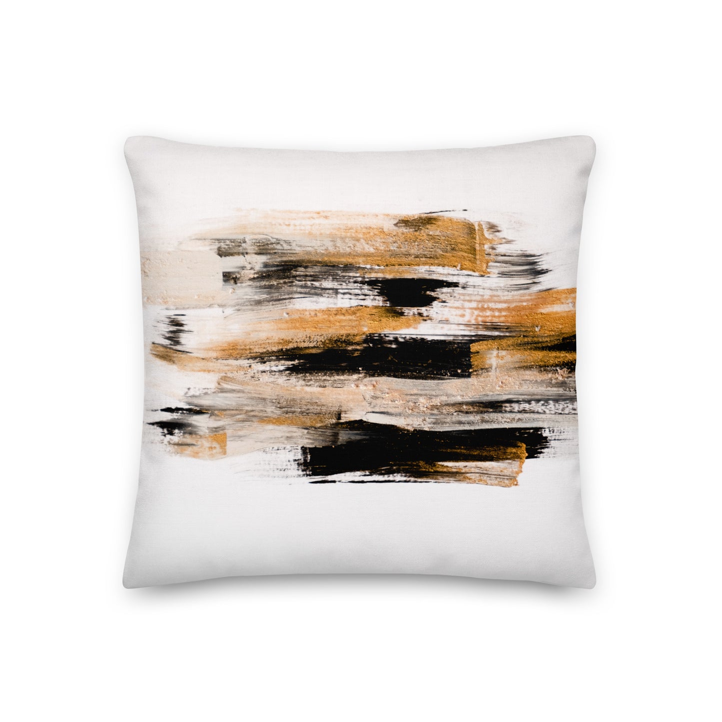 Abstract Waves Black and Brown Brush Strokes- Soft or Linen