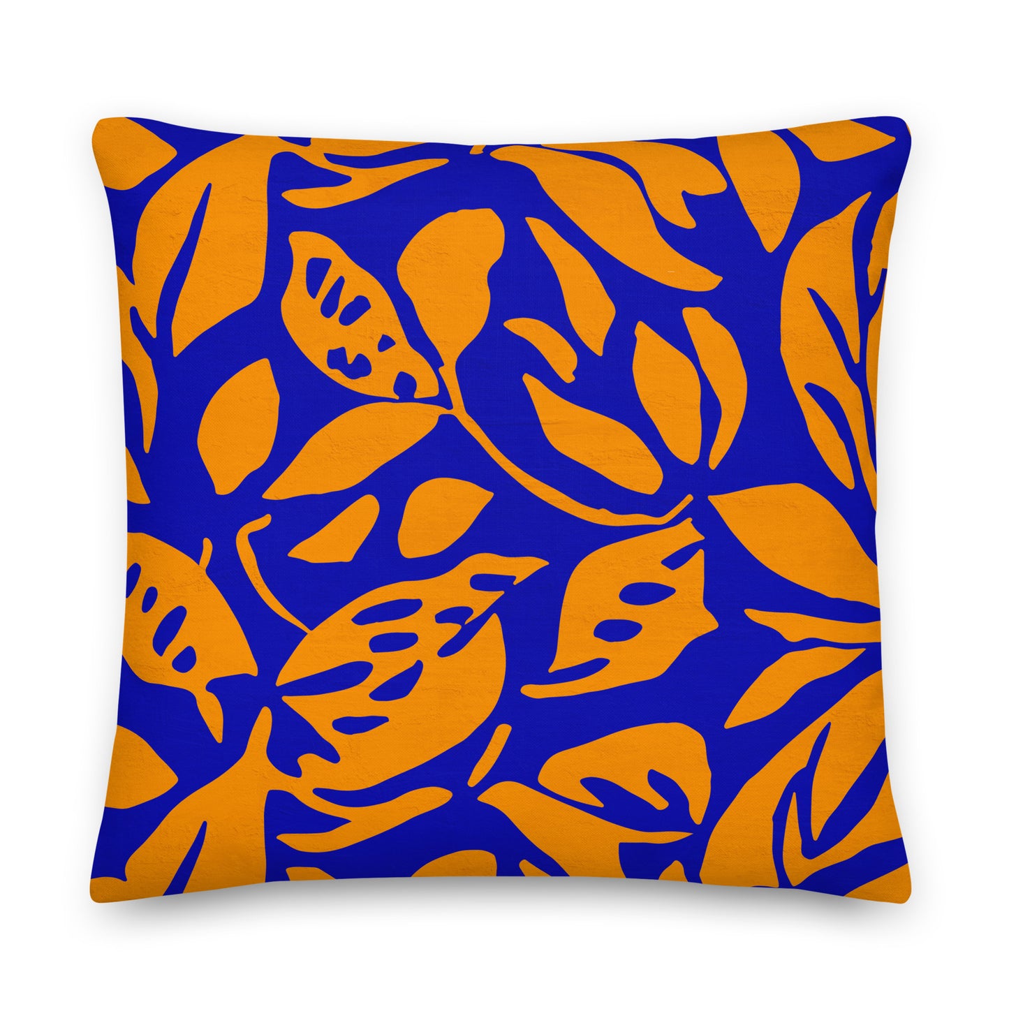 Ocean Sunset Inspired Blue Pillow- Soft or Linen