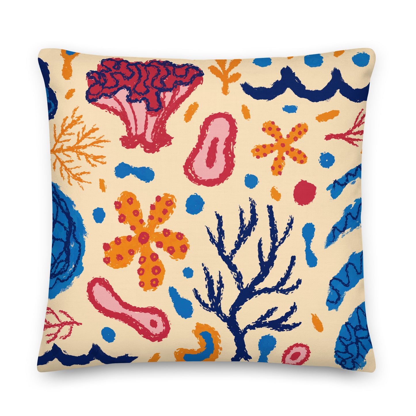 Coral Reefs Shapes Pillow- Soft or Linen