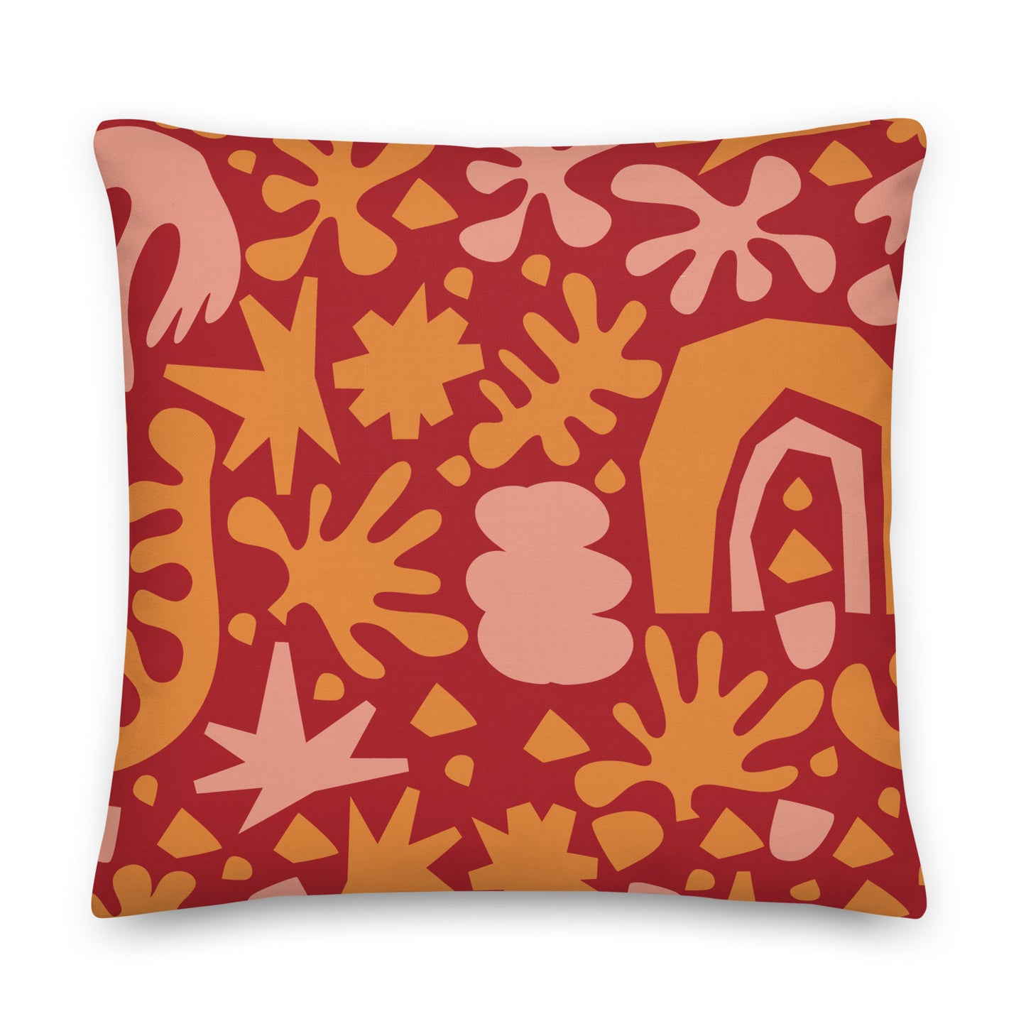 Hand Drawn Style Illustration Pillow- Soft or Linen