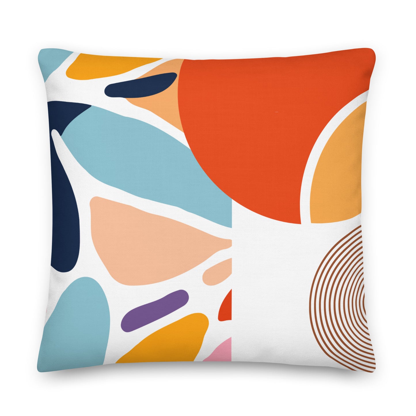 Matisse Minimal Abstract Floral Pillow- Soft or Linen