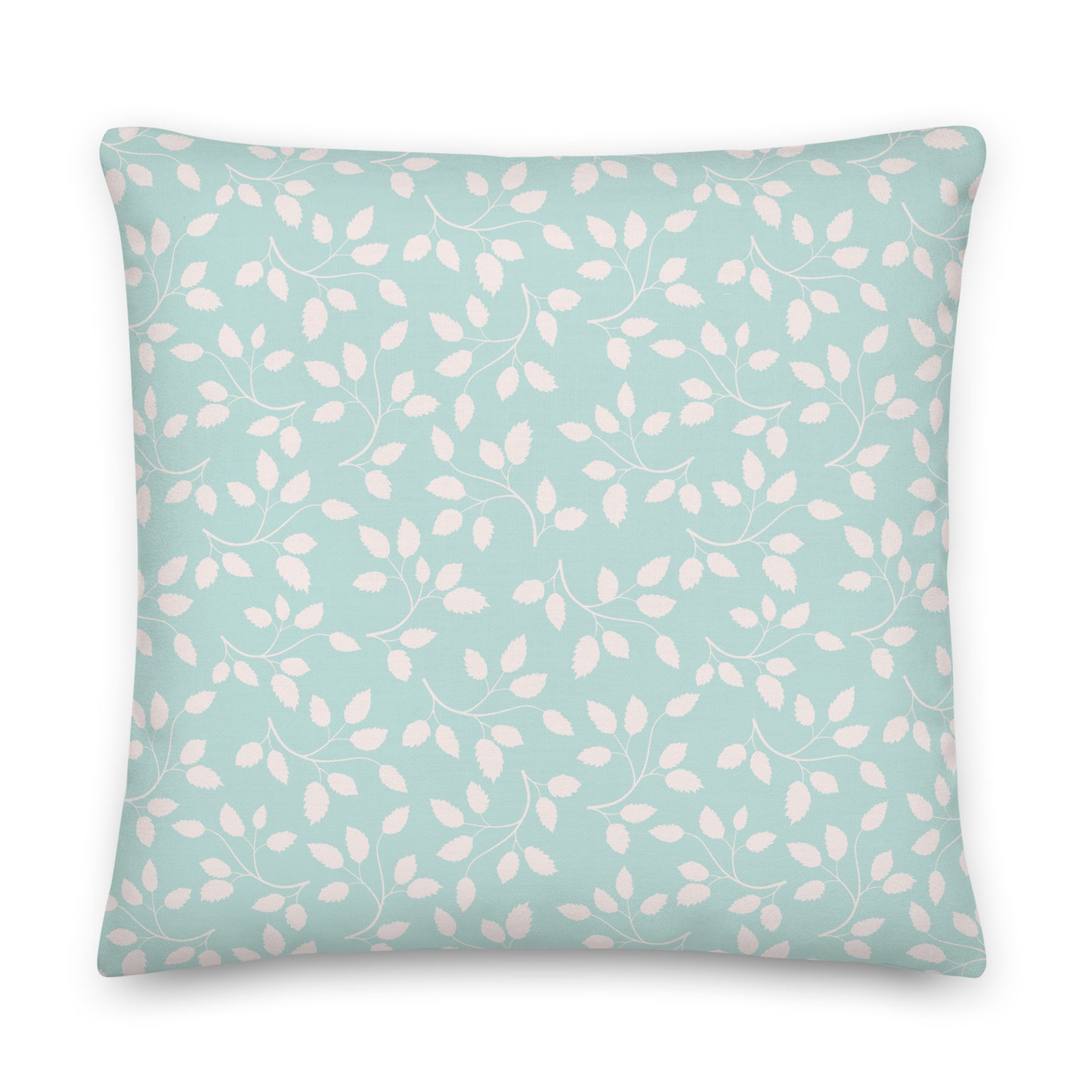 Seamless Vintage Pattern With Leaves Pillow- Soft or Linen