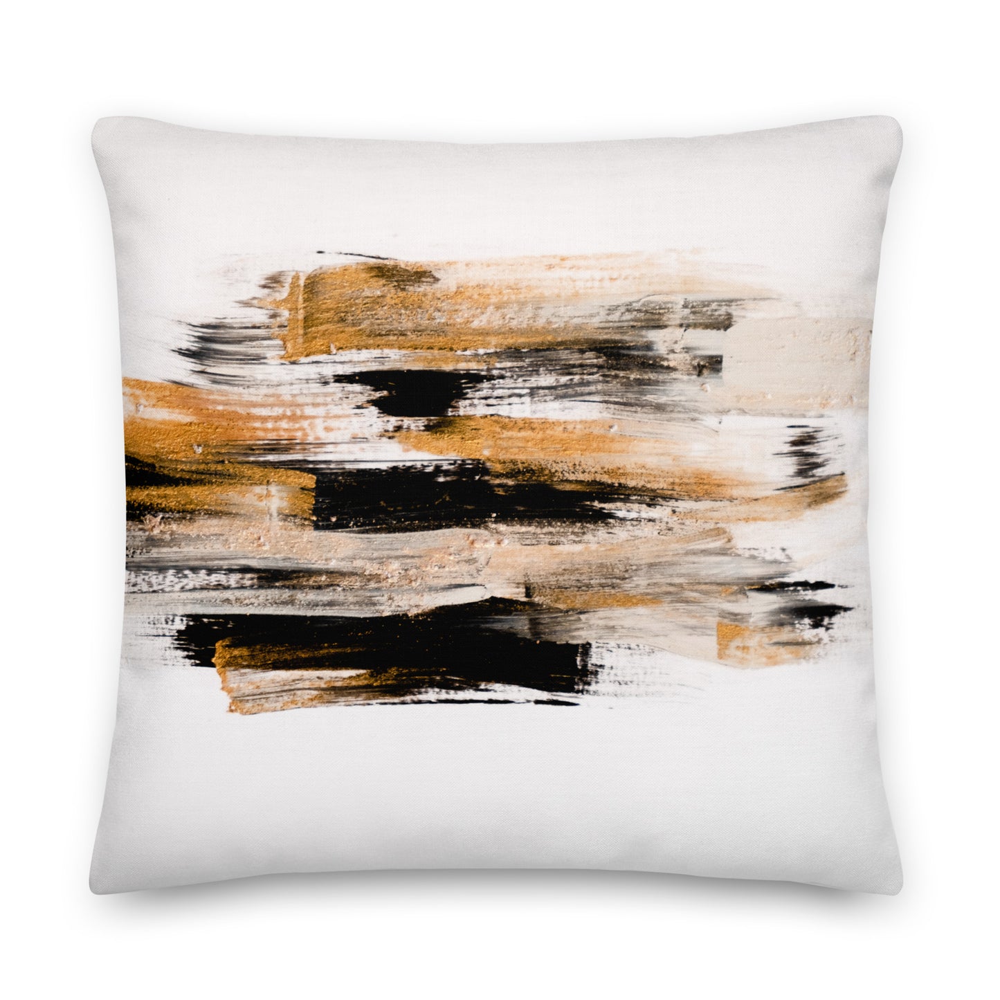 Abstract Waves Black and Brown Brush Strokes- Soft or Linen