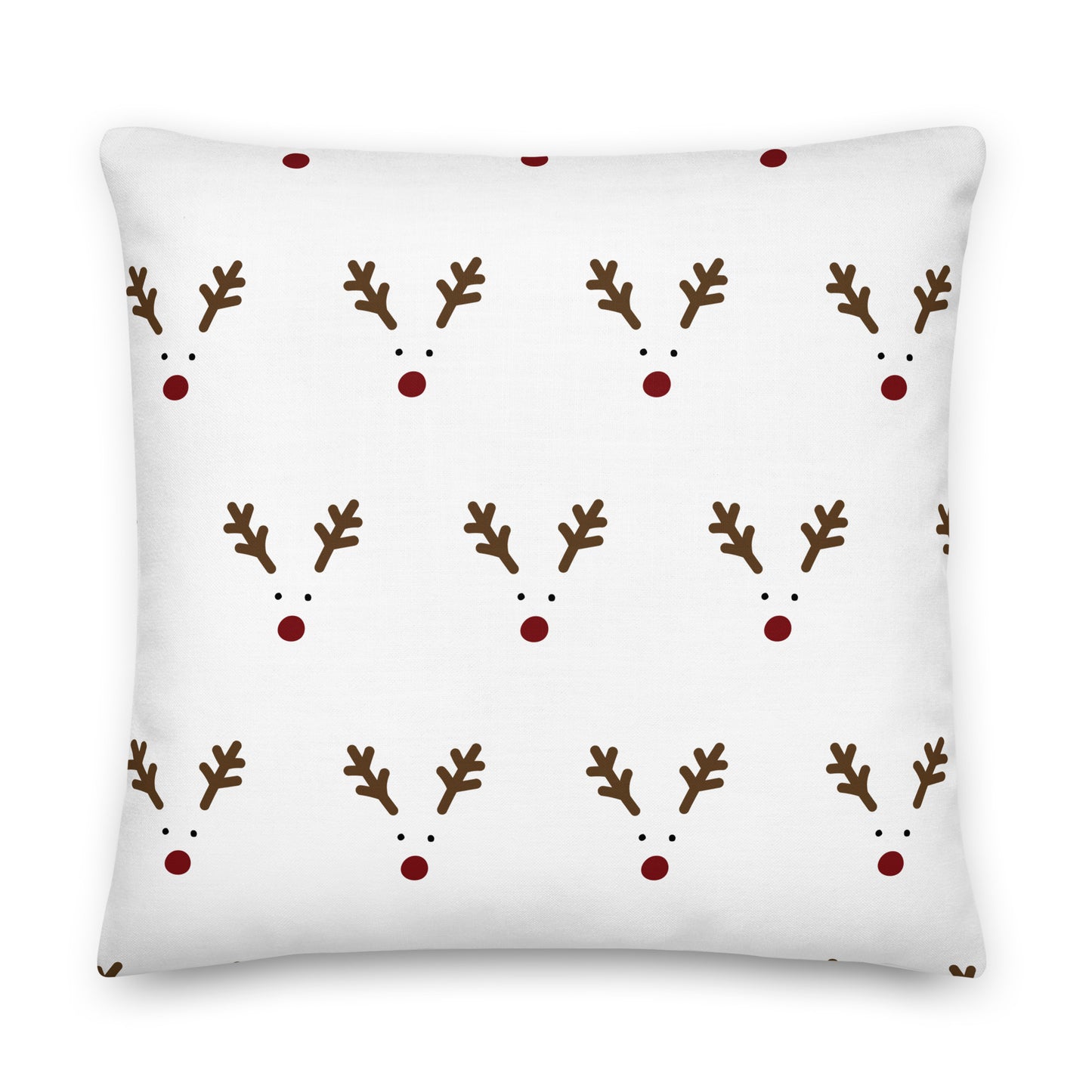 Christmas Pillow- Raindeer nose eyes ears- Soft Or Linen