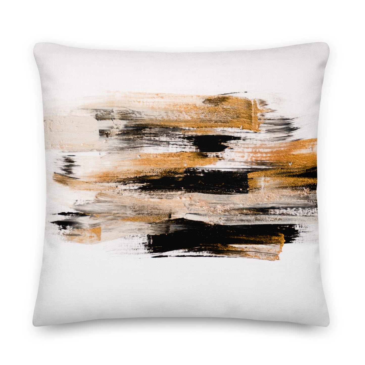 Abstract Waves Black and Brown Brush Strokes- Soft or Linen