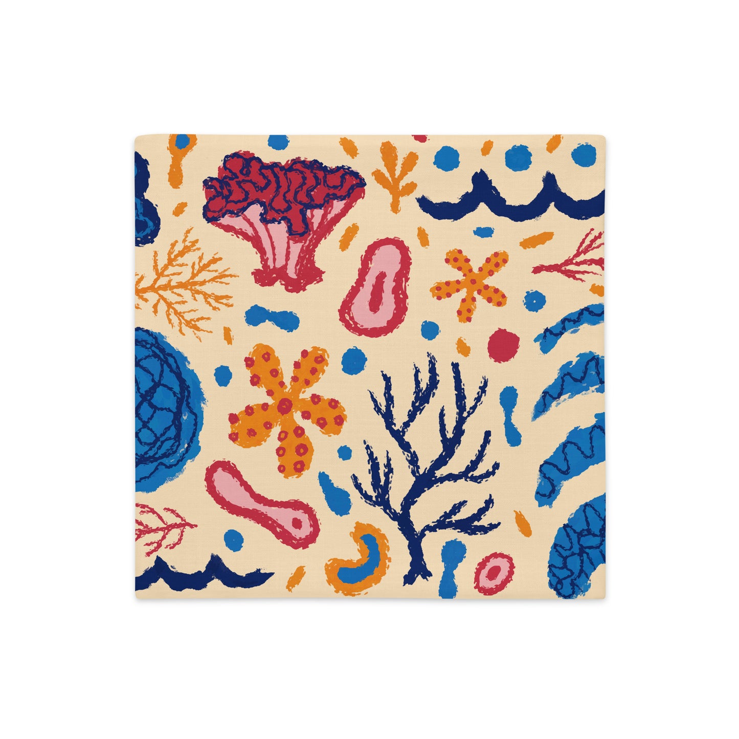 Coral Reefs Shapes Pillow- Soft or Linen