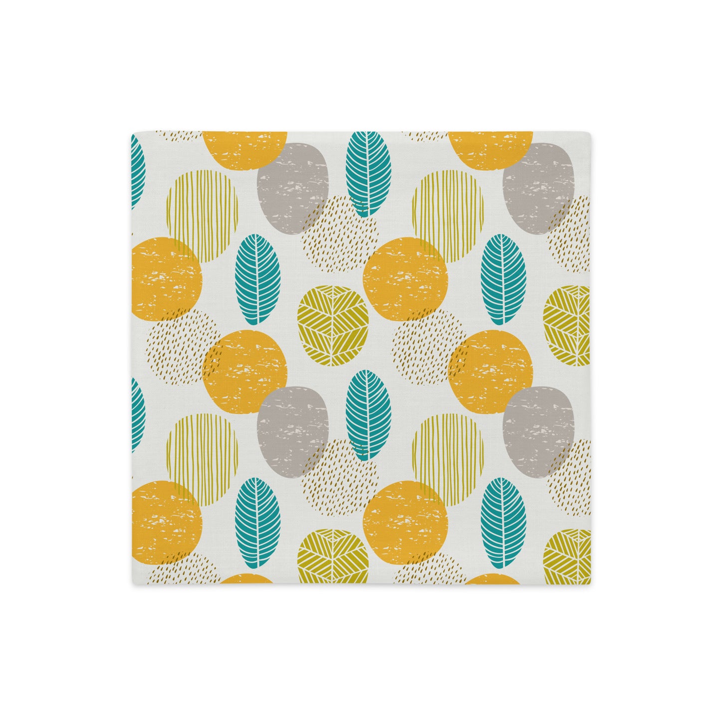 Seamless Pattern with Leaves Pillow- Soft or Linen