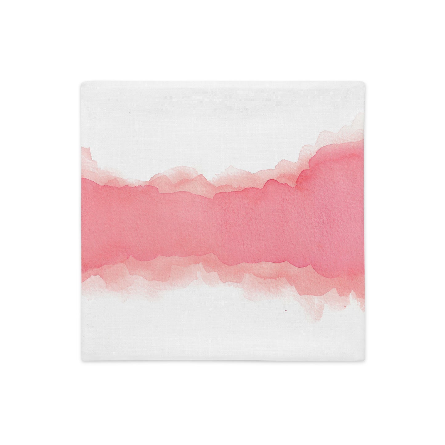 Watercolor Washed Pink Pillow- Soft or Linen