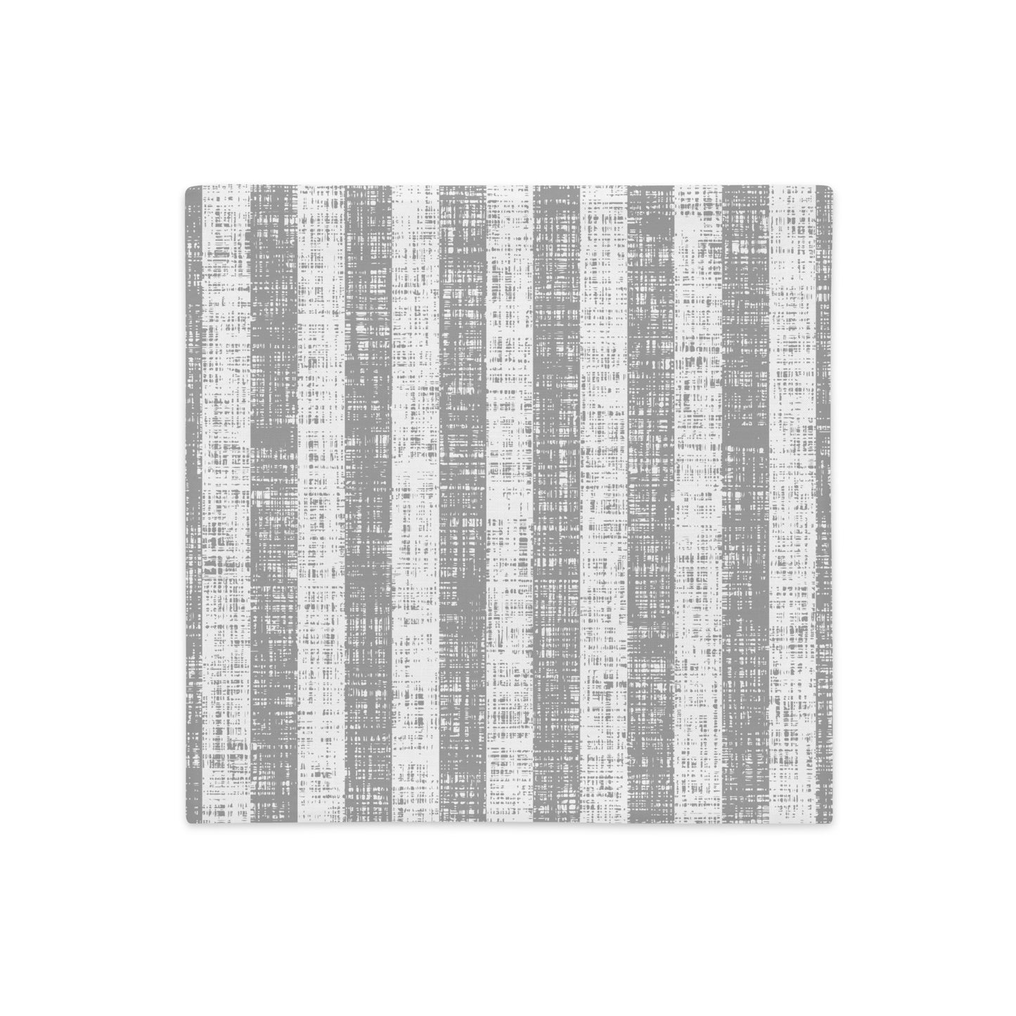 Gray Texture Stripe Premium Pillow-Soft or Linen