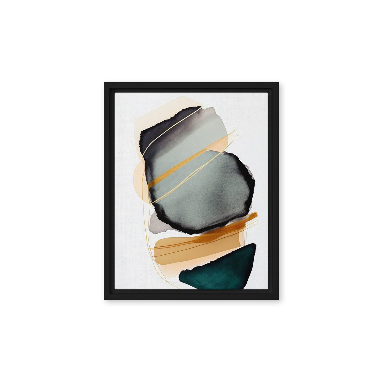 Whispers of Color abstract framed canvas