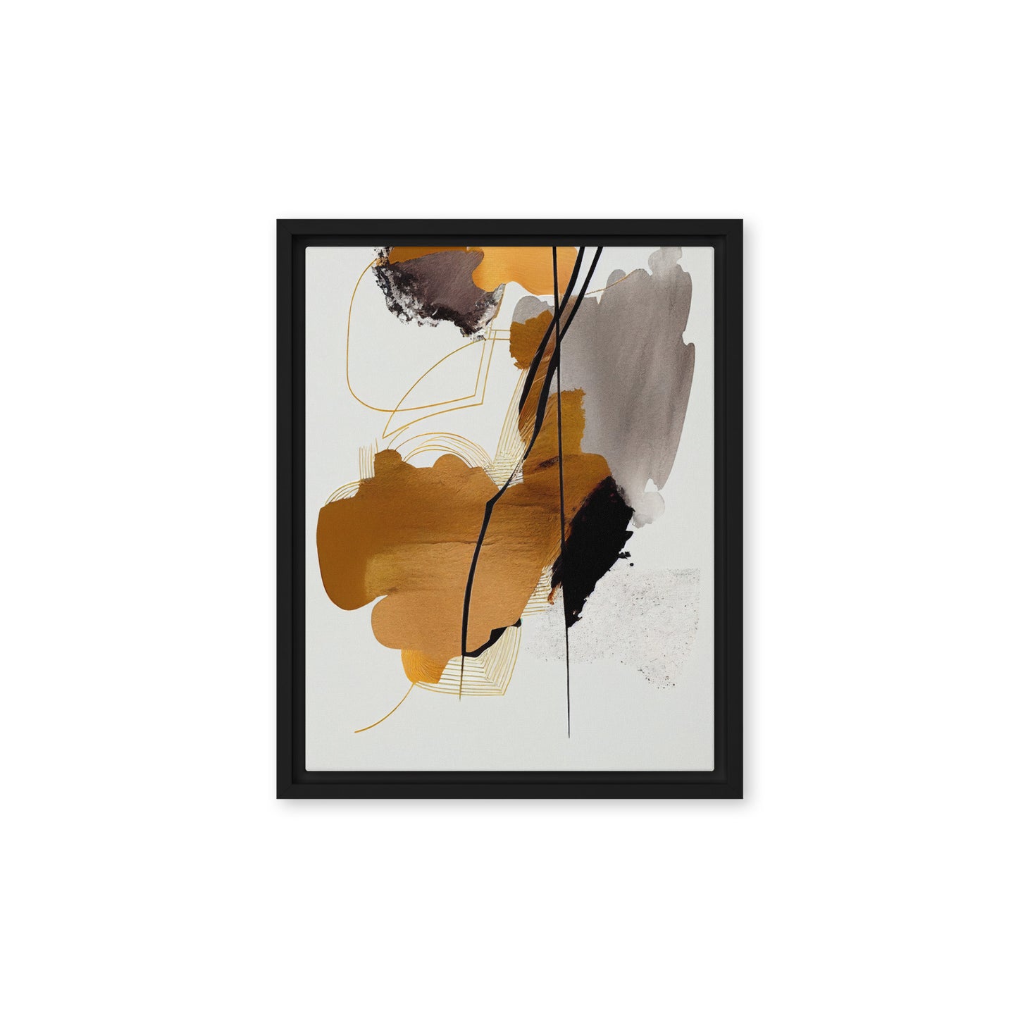 Transcendent Rhythms Abstract Framed Canvas