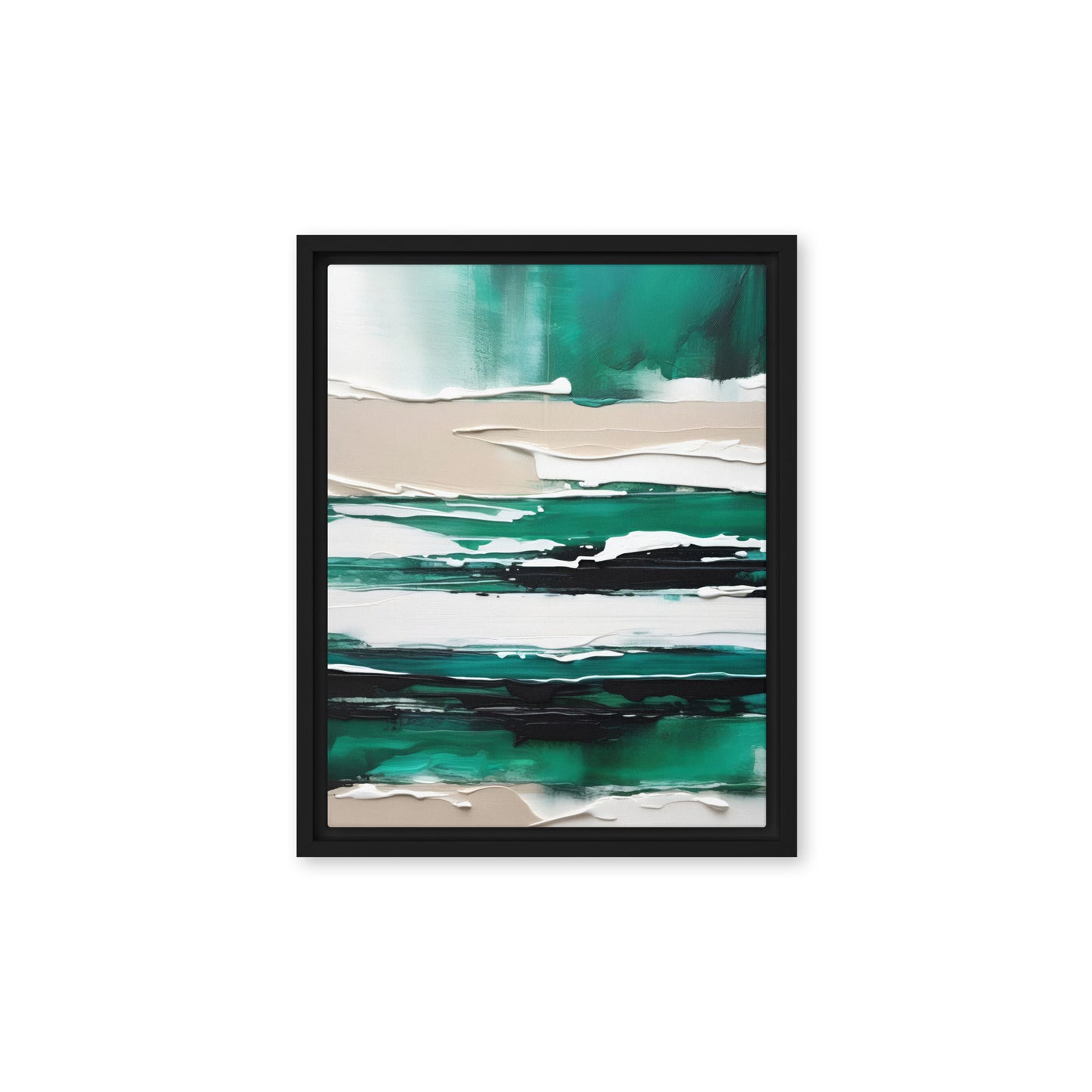 Enigmatic Landscapes Abstract Framed Canvas