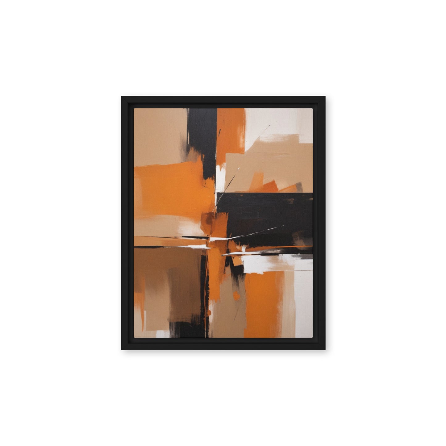 Luminous Labyrinth Abstract Framed Canvas