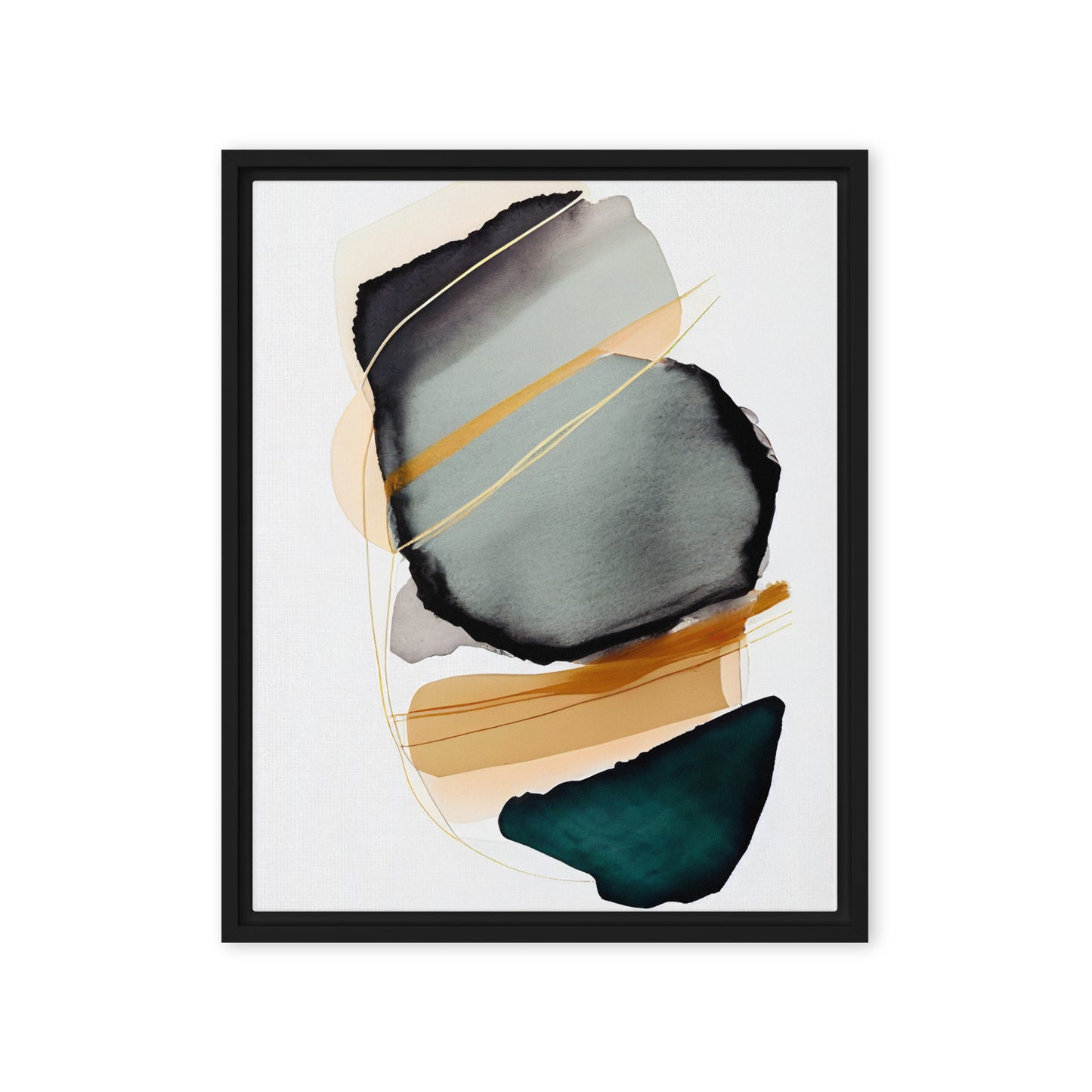 Whispers of Color abstract framed canvas